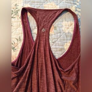Lululemon Burgundy Racerback Tank Top